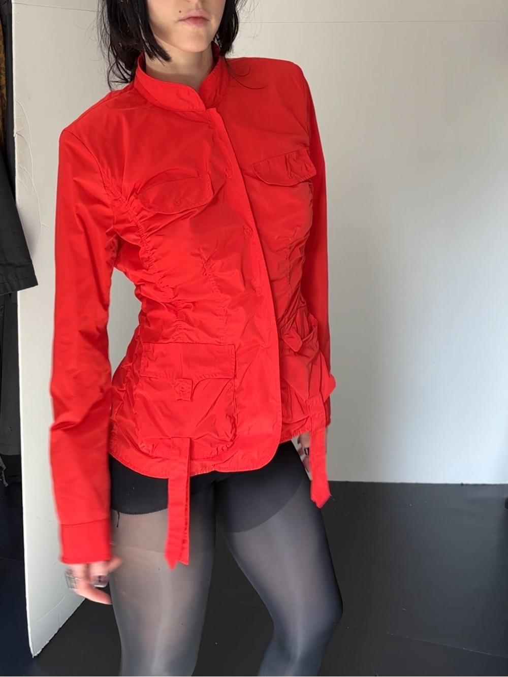 Women’s Red Lightweight Utility Jacket